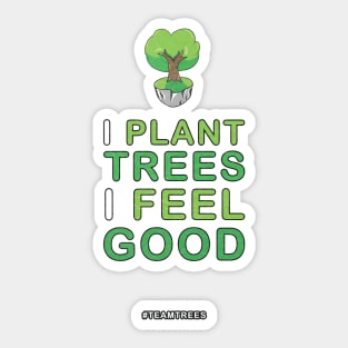 Vintage Plant Trees Feel Good #teamtrees Sticker